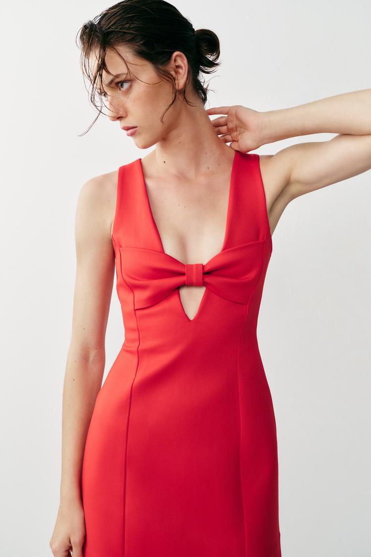 Mini Dress with Bow — gallery image